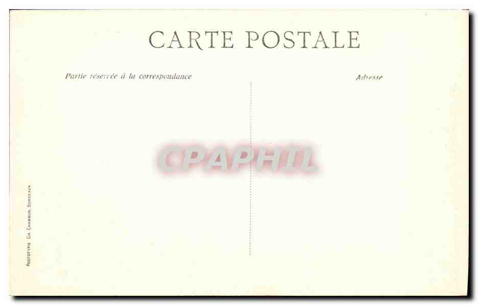 CPA Bordeaux La Casse d Epargne — Verso