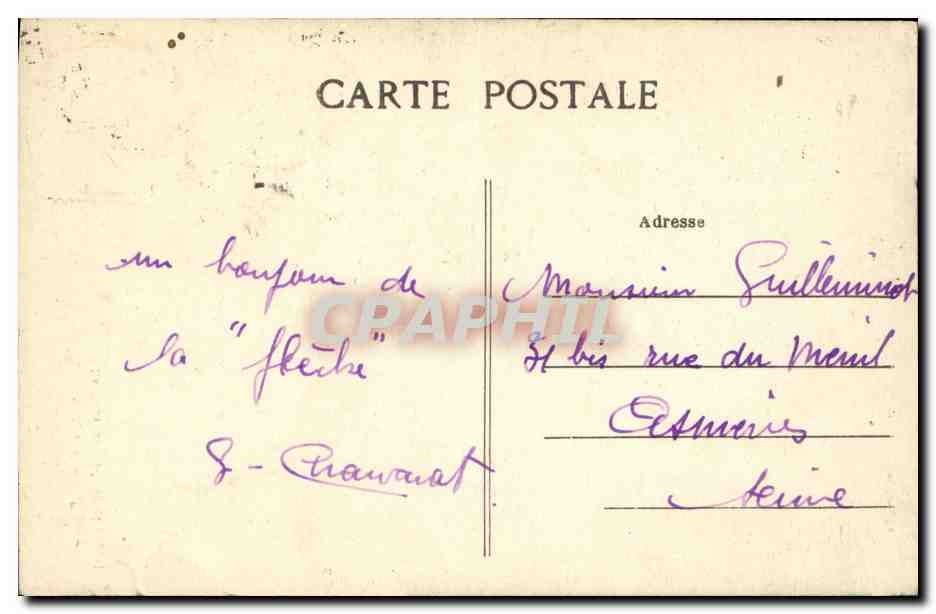 CPA Bordeaux La tour St Michel — Verso