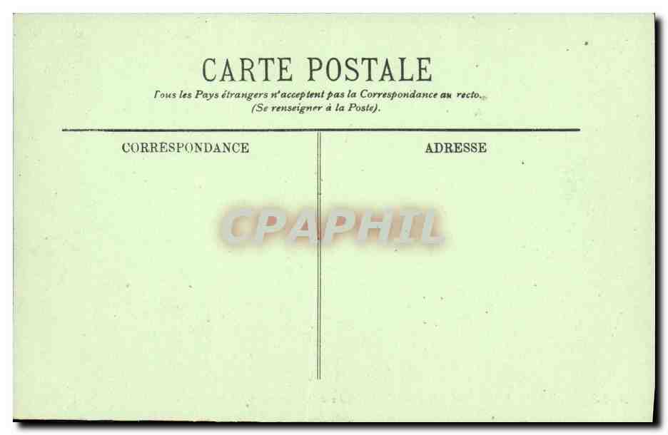 CPA Bordeaux Le Statue de Montaigne et les Allees d Orleans — Verso