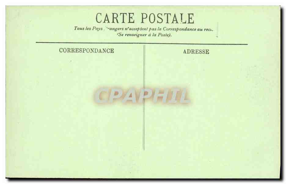 CPA Bordeaux Les Quinconces et le monument des Girondins  — Verso
