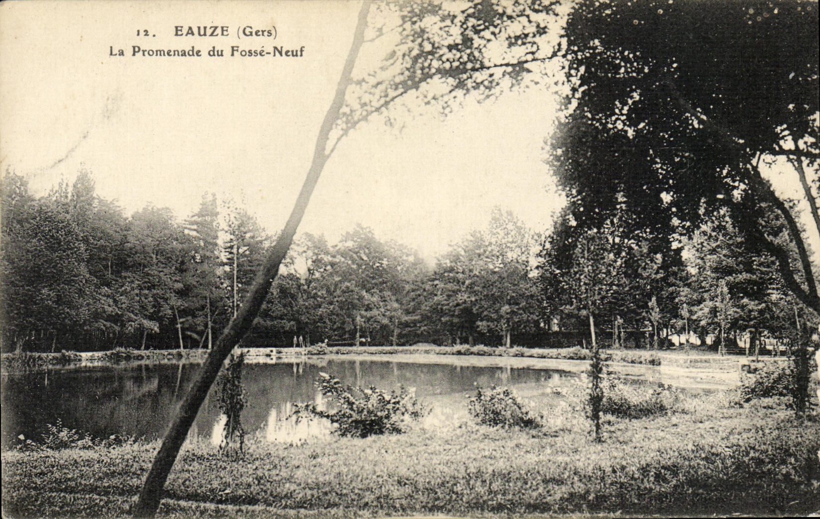 CPA Eauze La Promenade Du Fosse Neuf