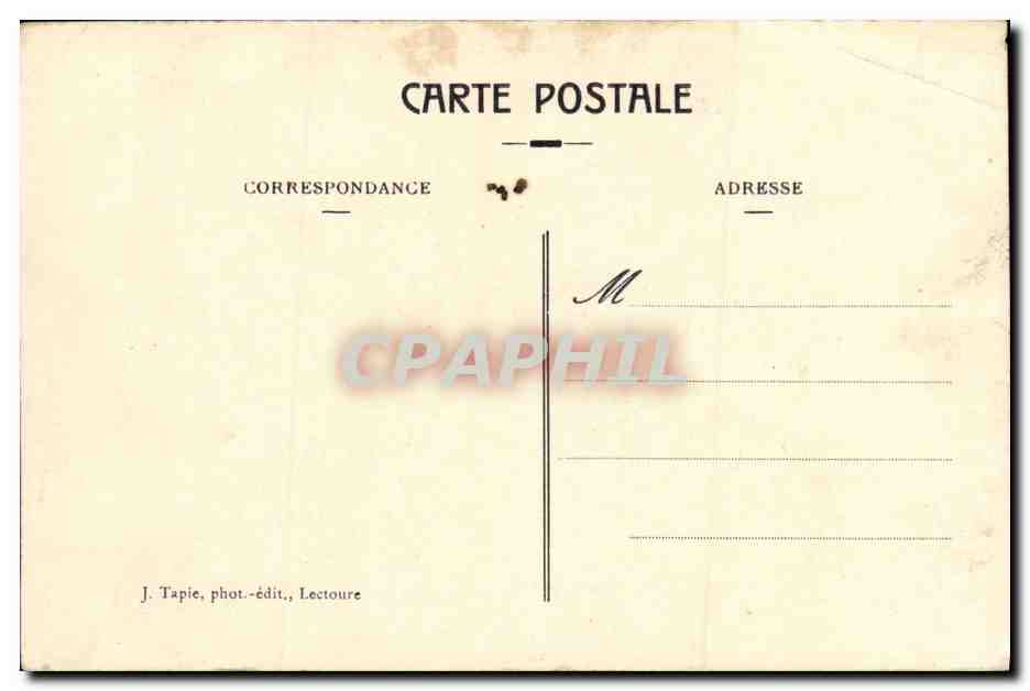 CPA Mauvezin L Hotel de Ville — Rückseite