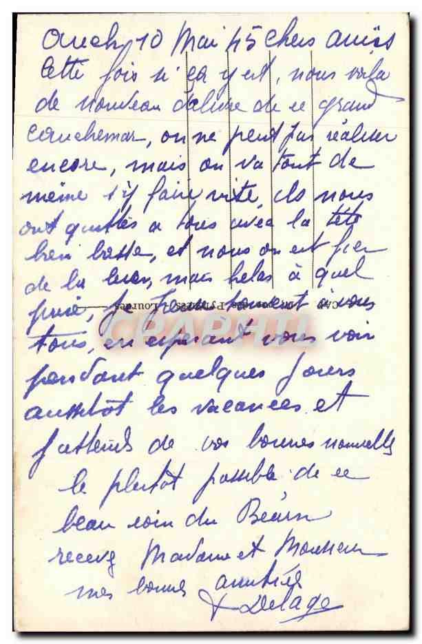 CPA Auch Maison du 16eme Place de la Republique — Rückseite