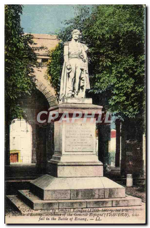 Statue du Général Espagne (1769-1809) — mort à la Bataille d'Essling — LL.