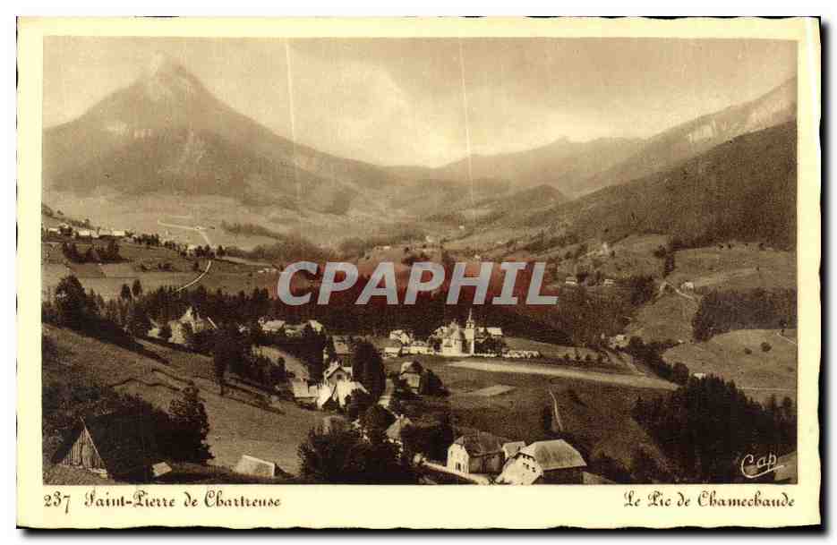 CPA Saint Pierre de Chartreuse Le pic de Chamechaude