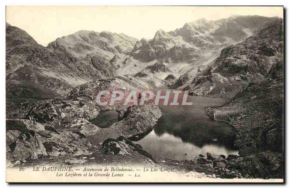 Les Lozières et la Grande Lance — Ascension de Belledonue — Le Lac Long — LE DAUPHINE — n°20