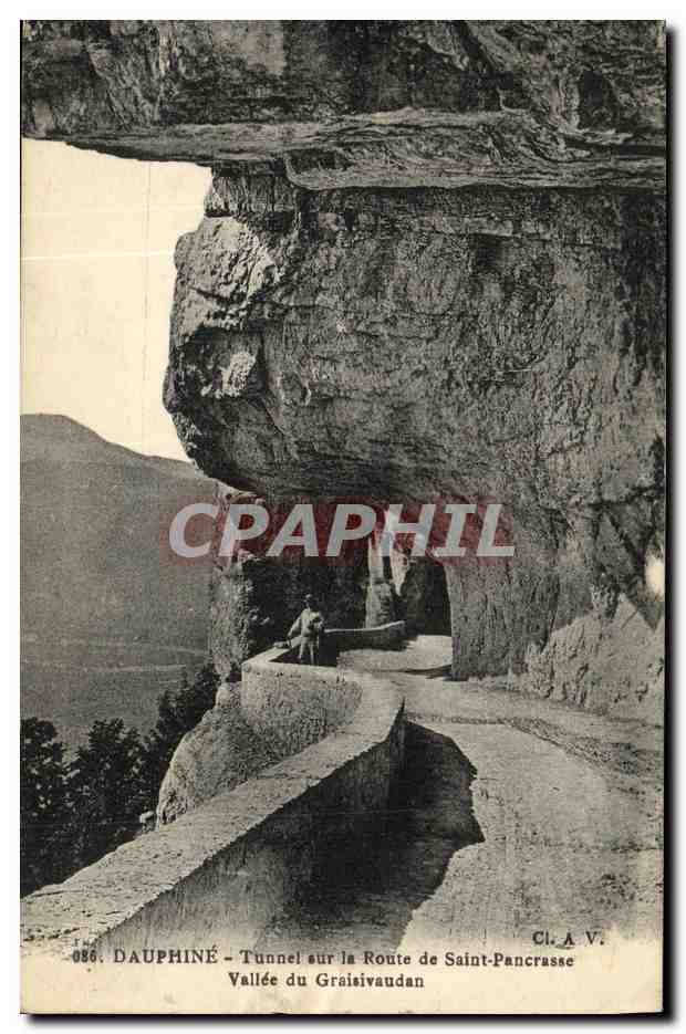 Dauphiné - Tunnel sur la Route de Saint-Pancrasse - Vallée du Graisivaudan — Cl. A V. n° 086