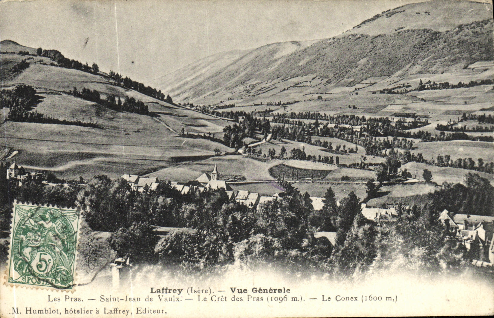 CPA Laffrey Vue Generale Les Pras Saint Jean de Vaulx Le Cret des Pras Le Conex