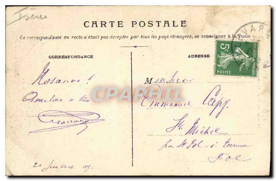 Allevard-les-Bains — Le Bout du Monde, La Passerelle — Collection Artistique Sayn — Achterkant