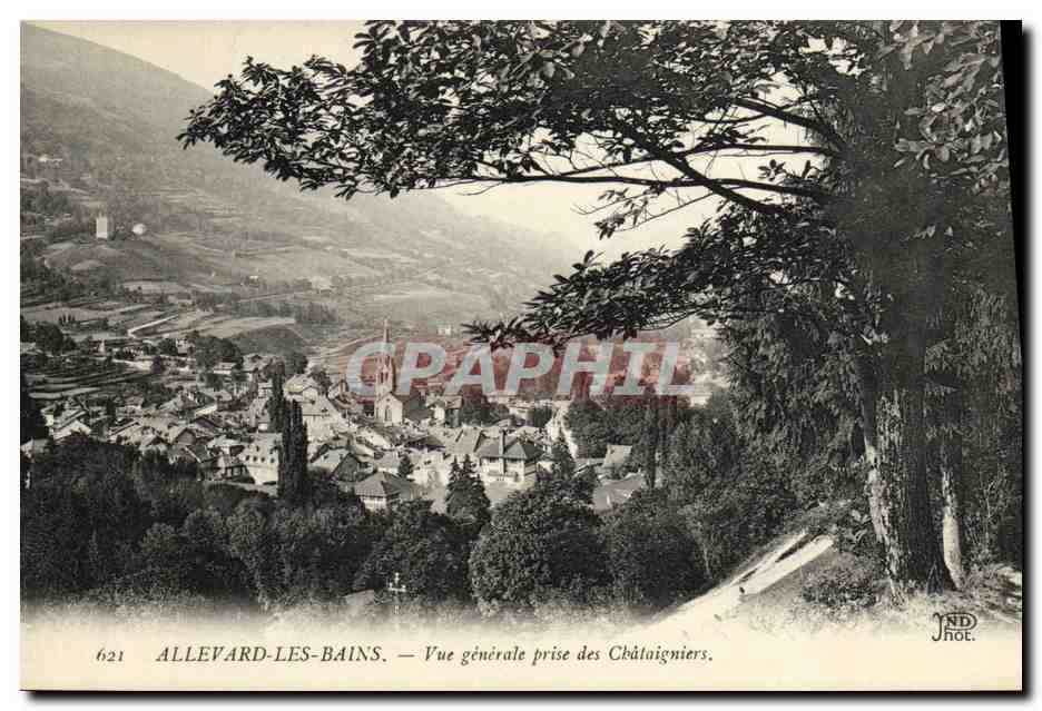 CPA Allevard les Bains Vue generale prise des Chatigniers