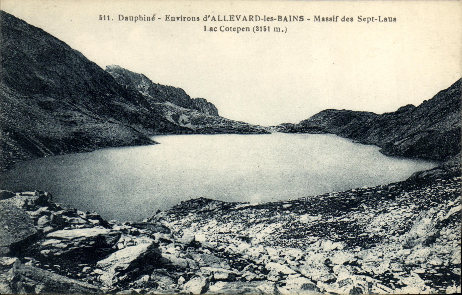 Lac Cotepen — Massif des Sept-Laus — Dauphiné — Environ d'ALLEVARD-les-BAINS