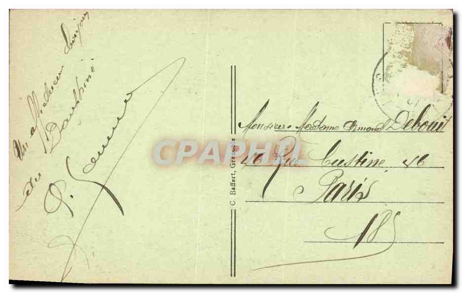 Dauphiné — Le Lautaret et la Chaîne du Grand Galibier (3242 m.) — C. Baffert, Grenoble, n°620 — Reverso