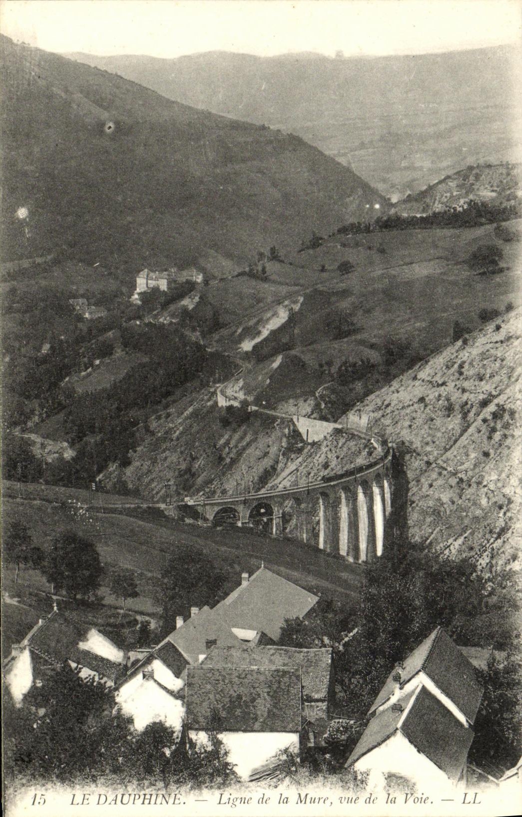 Le Dauphiné — Ligne de la Mure, vue de la Voie — LL