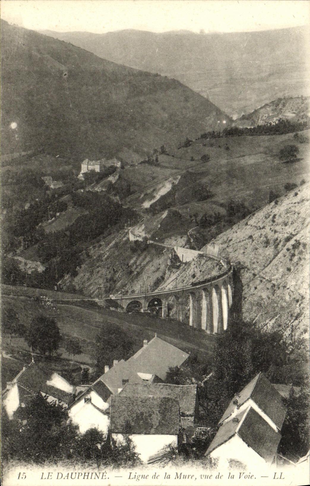 Das Dauphiné — Linie La Mure, Ansicht des Viadukts — LL