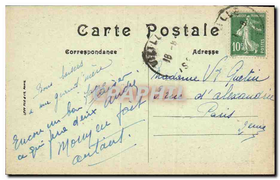 CPA Vizille Le Chateau et la Porte du Connetable — Rückseite