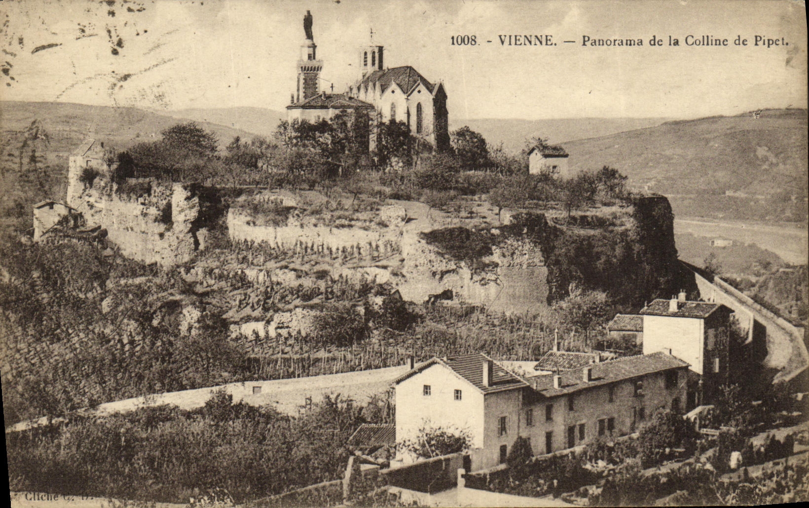 CPA Vienne Panorama de la Colline de Pipet