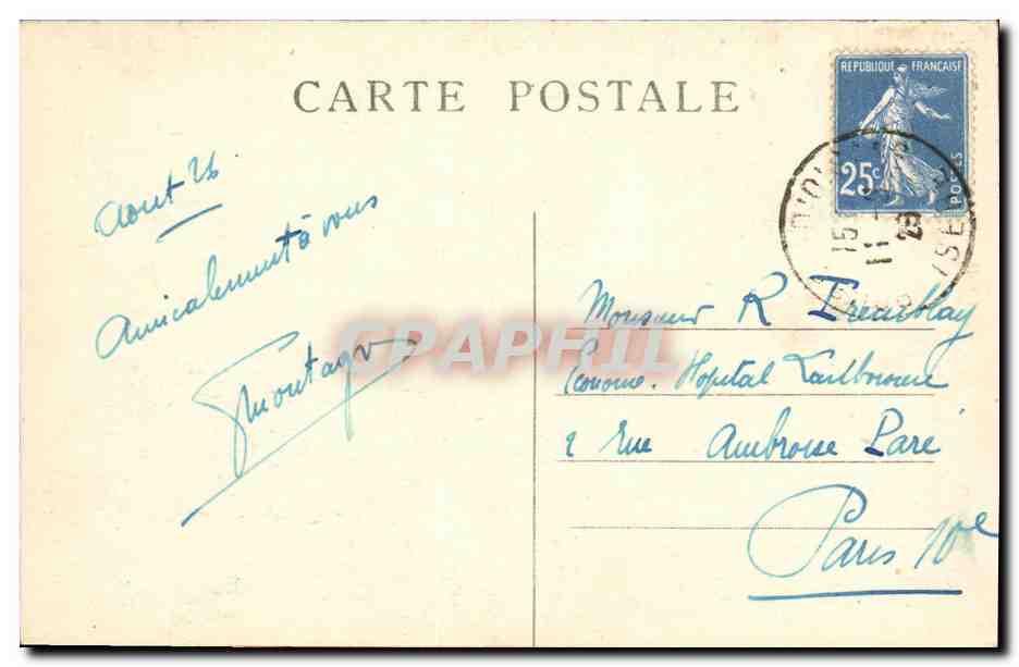 CPA Dauphine de la Mure au Bourg d Oisans Pas le Cor D Oronon La Pautuire — Rückseite