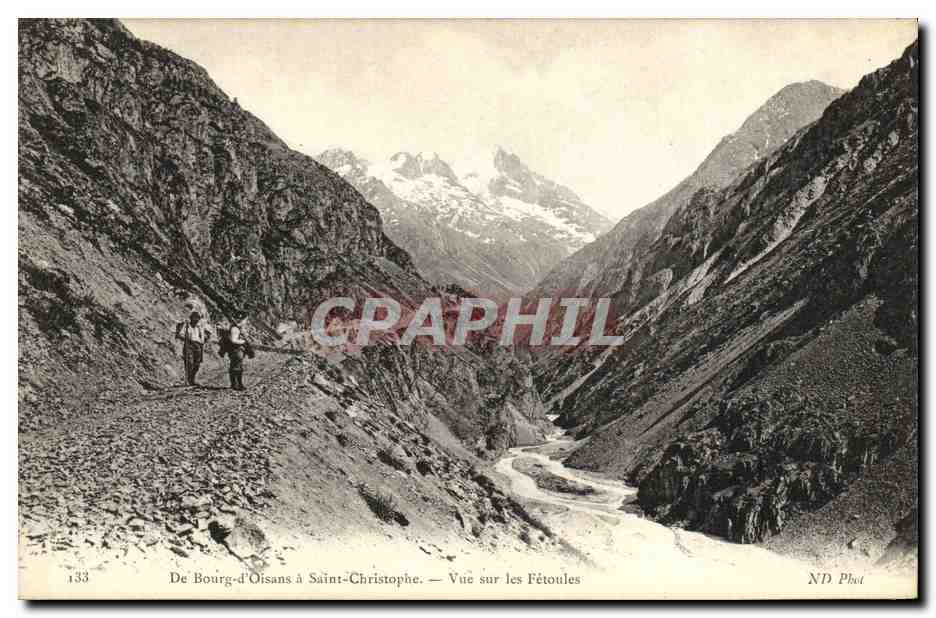 De Bourg-d'Oisans à Saint-Christophe — Vue sur les Fétoules — ND Phot