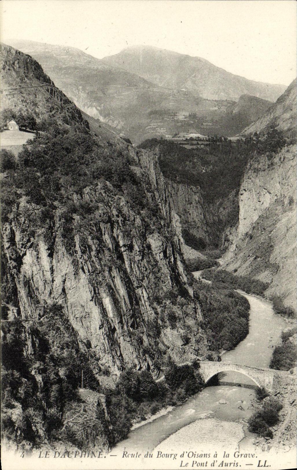 Le Dauphiné — Route du Bourg d'Oisans à la Grave — Le Pont d'Auris — LL