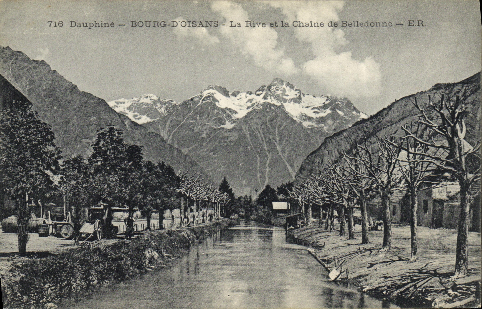 Bourg-d'Oisans — La Rive et la Chaîne de Belledonne — E.R.