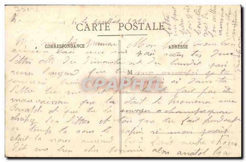 Villard-Reymont and the Prégentil signal — Dauphiné, surroundings of Bourg-d'Oisans — E. R. n°730 — Back