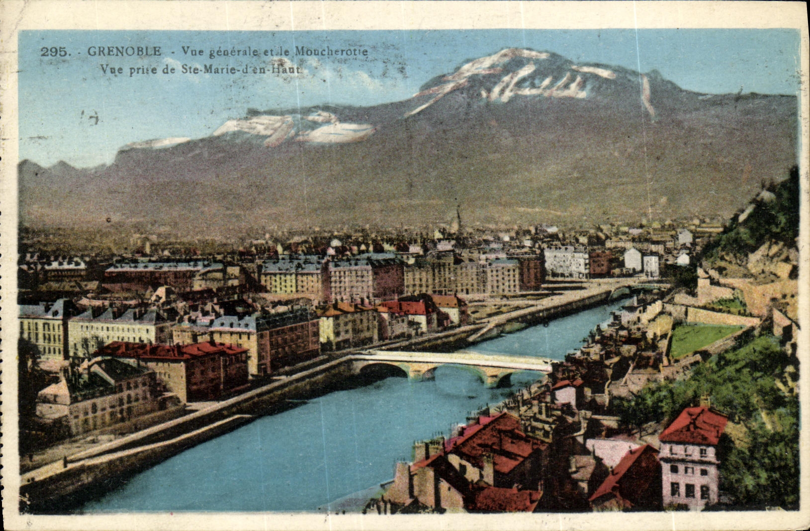 CPA Grenoble Vue generale et le Moucherotie Vue prise de Ste Marie d en haut 