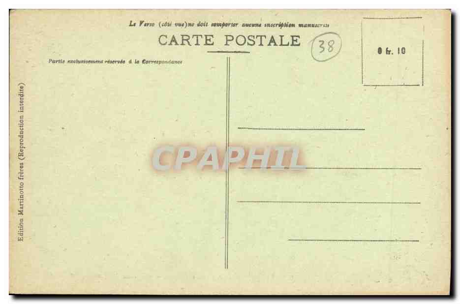 CPA Grenoble La Crypte de St Laurent Le Plus vieux monument religieux de France — Verso