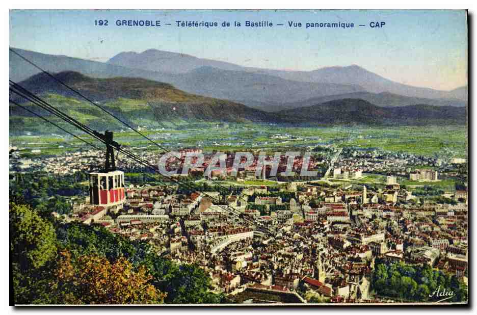 Grenoble — Seilbahn der Bastille — Panoramablick — CAP — Aldia