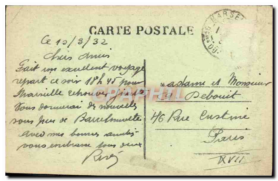 Grenoble — Vue générale du Pont de l'Hôpital et le Moucherotte — éditeur non visible, n° de série 6 — Reverso