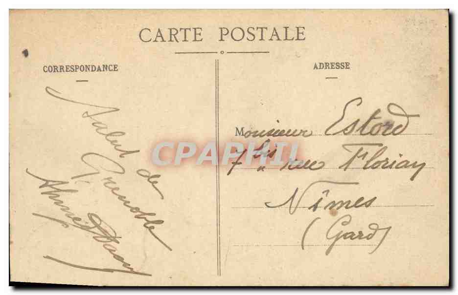Grenoble - Place Victor-Hugo und die Alpenkette - E.R. — Rückseite