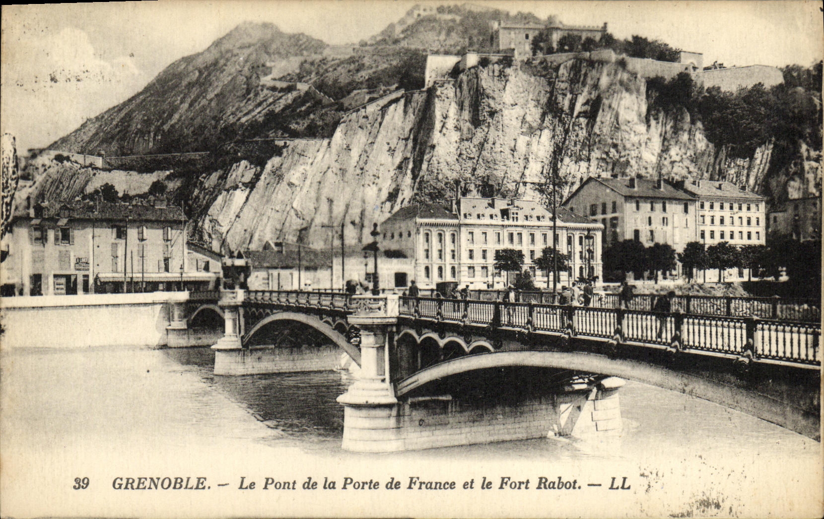 CPA Grenoble La Pont de la Porte de France et le Fort Rabot