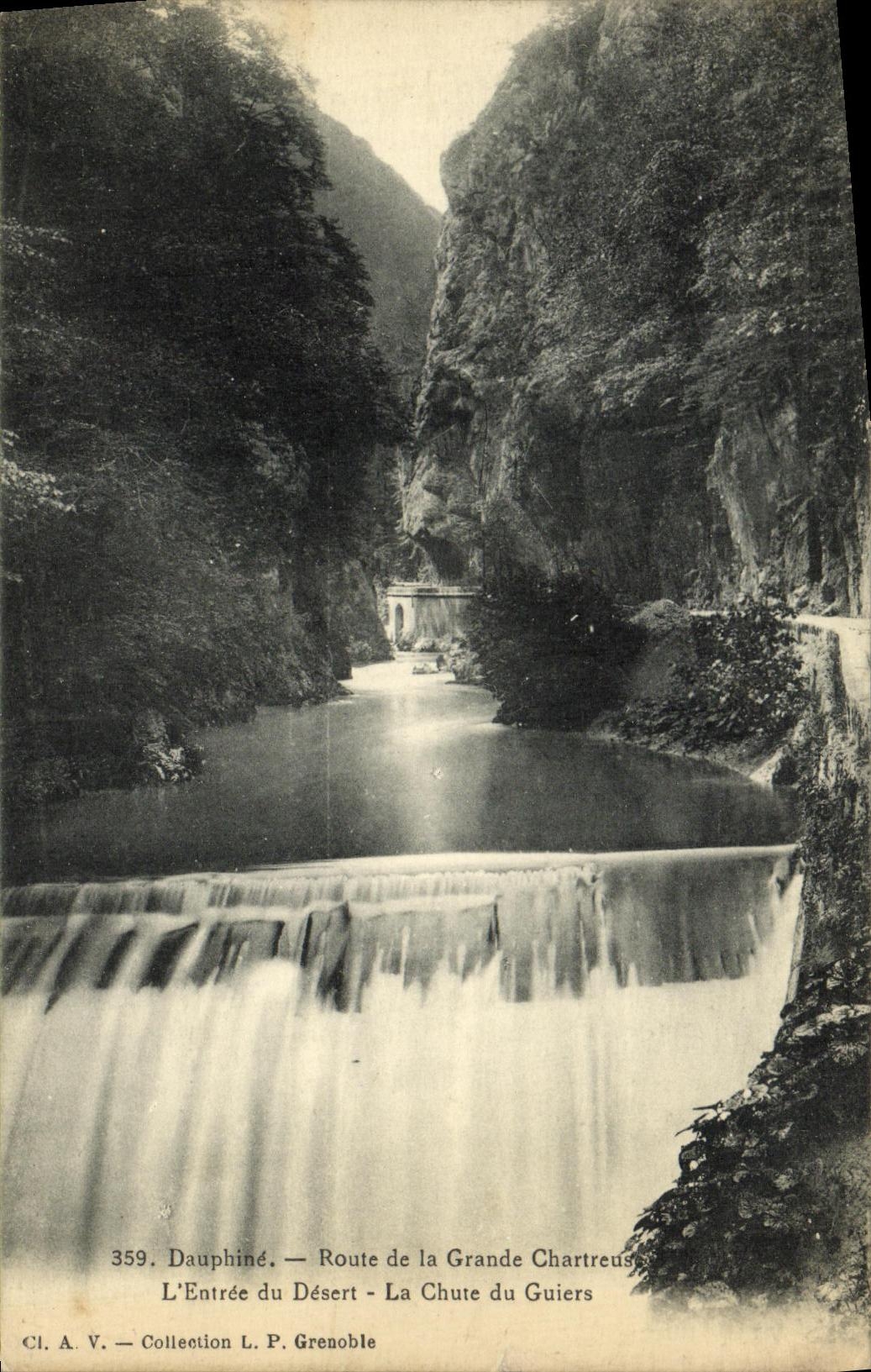 L'Entrée du Désert - La Chute du Guiers — Dauphiné, Route de la Grande Chartreuse, Collection L. P. Grenoble
