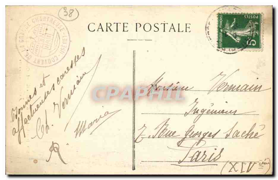 L'Entrée du Désert - La Chute du Guiers — Dauphiné, Route de la Grande Chartreuse, Collection L. P. Grenoble — Reverso