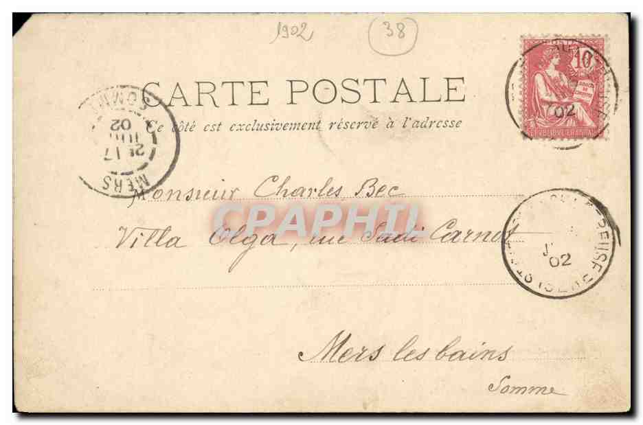 CPA St Pierre de Chartreuse et le Grand Som — Rückseite