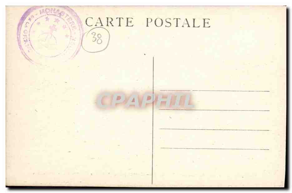 Couvent de la Grande-Chartreuse — Entrée principale et la Chapelle des Étrangers — CI. A. V. n°8 — Verso
