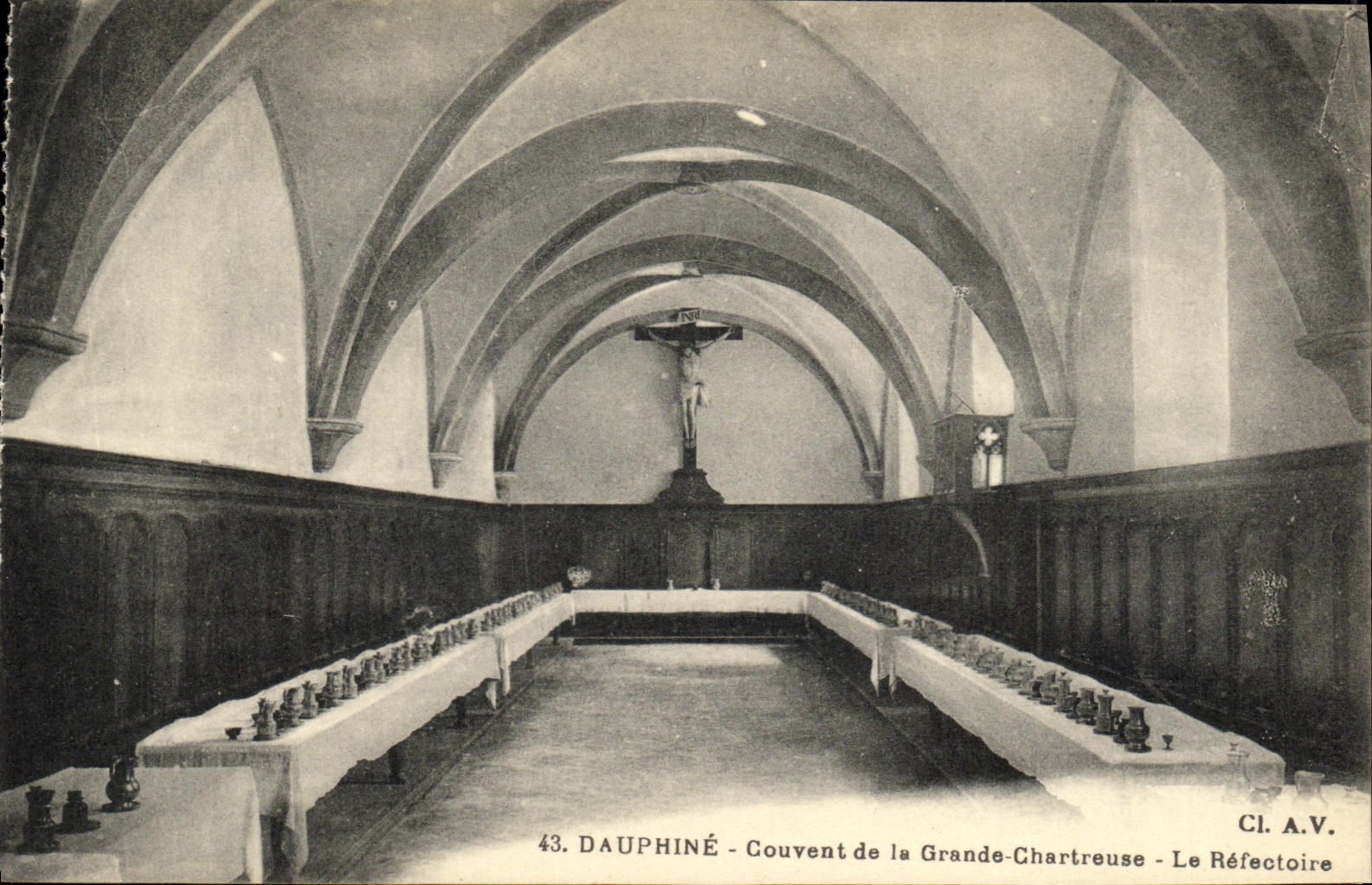 CPA Dauphine Couvent de la Grande Chartreuse Le Refectoire