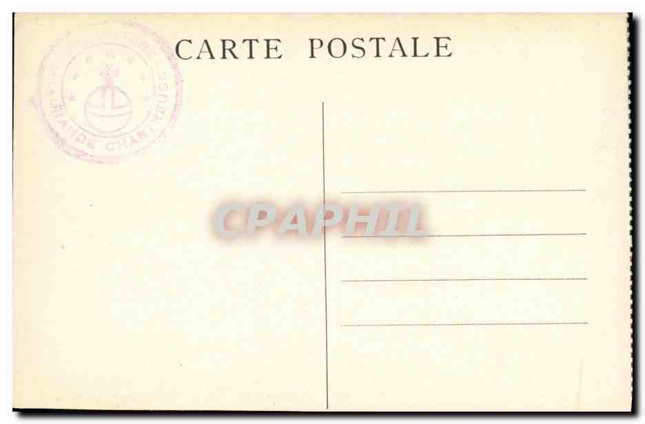 CPA Dauphine Couvent de la Grande Chartreuse Le Refectoire — Rückseite
