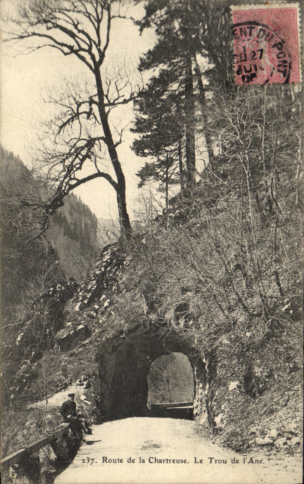 CPA Route de la Chartreuse Le Trou de l Ane