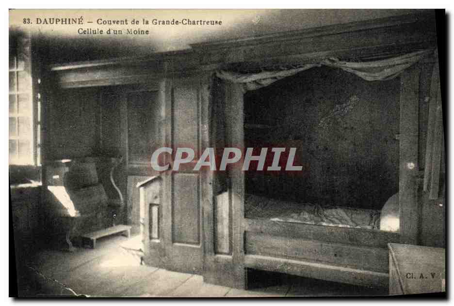 CPA Dauphine Couvent de la Grande Chartreuse Cellule d un Moine