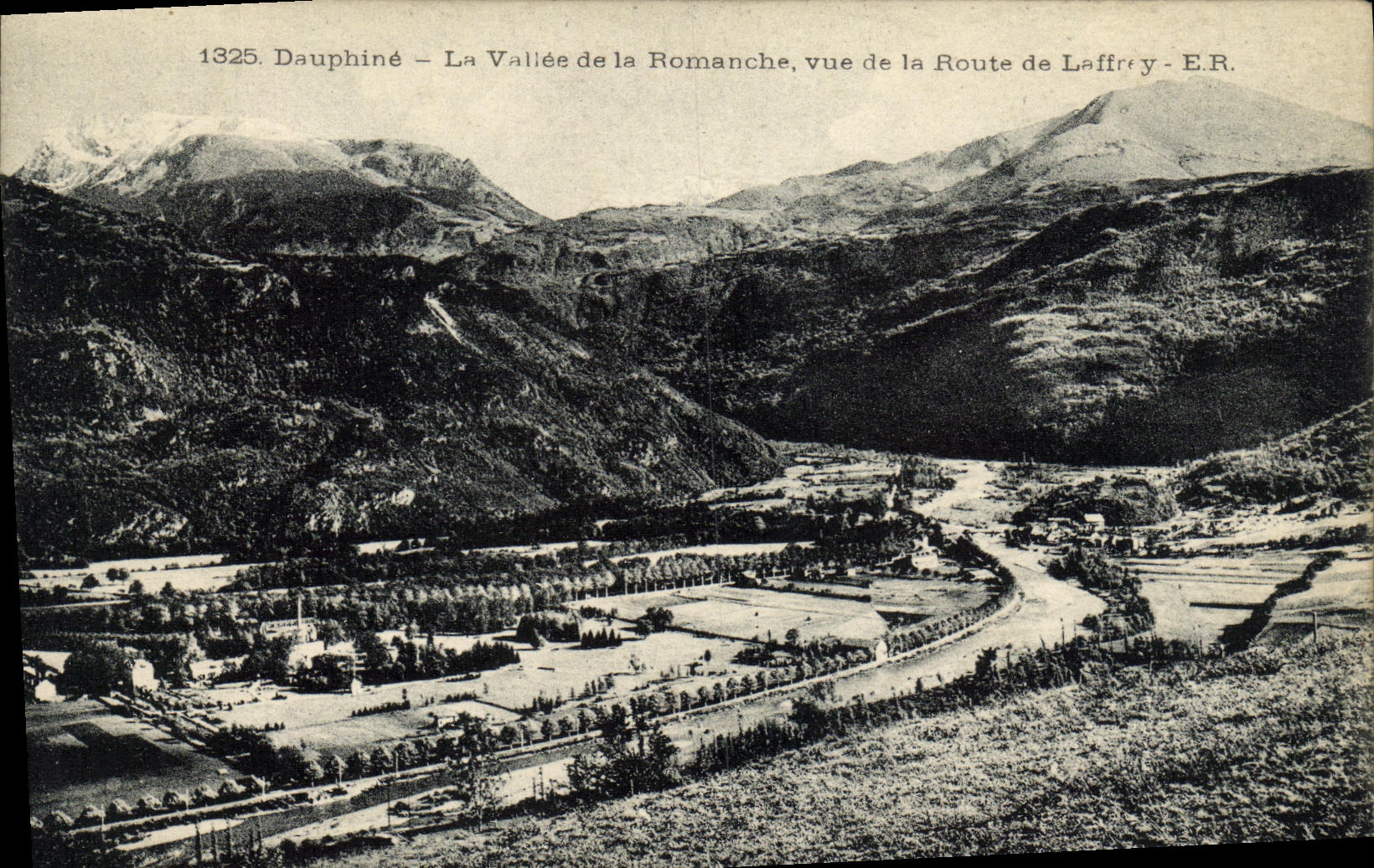 Dauphiné – La Vallée de la Romanche, vue de la Route de Laffrey – E.R.
