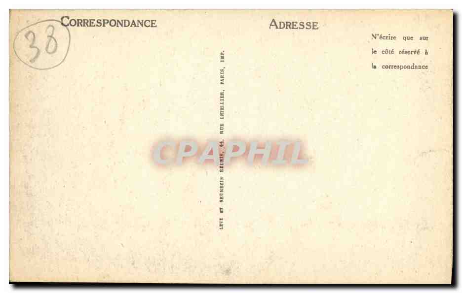 CPA Le Dauphine Pittoresque Route des Ecouges La Grande Cascade — Verso