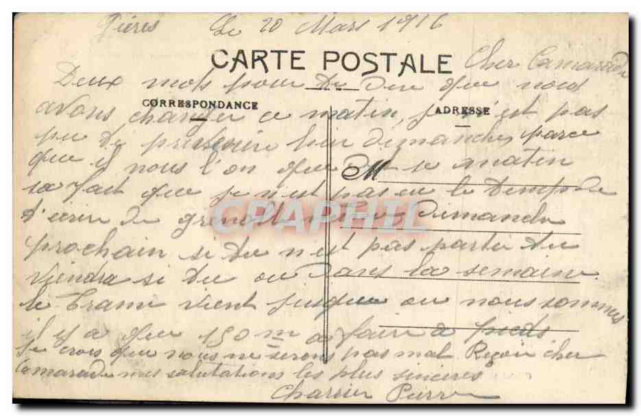 CPA Grenoble Pont de l Esplanade Les Forts et la Manutention Militaire — Rückseite