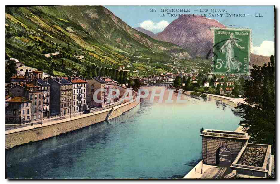 CPA Grenoble Les Quais La Tronche et le Saint Eynard