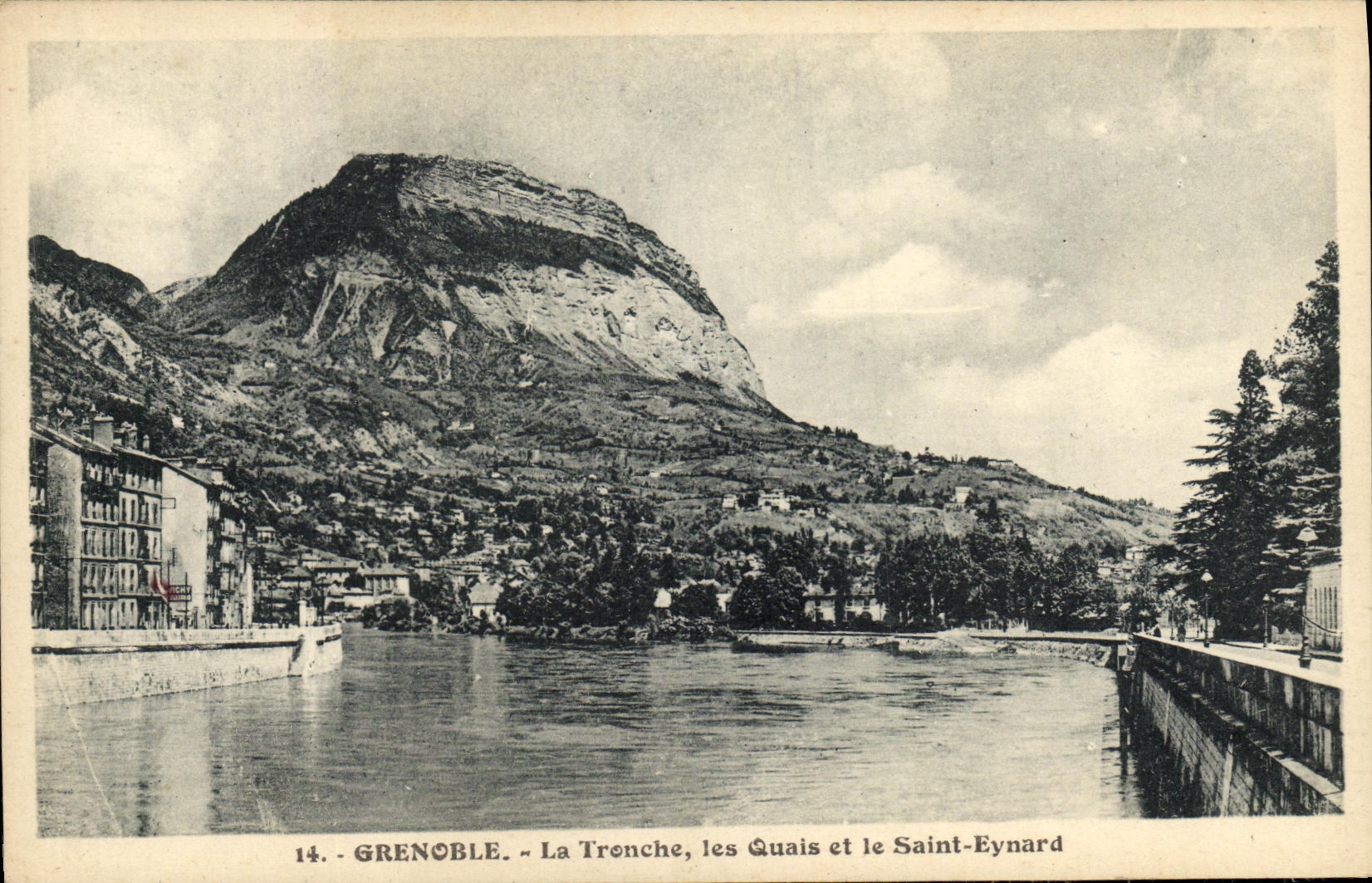 Grenoble - La Tronche, les Quais et le Saint-Eynard — Édition M. Bonvict, Grenoble