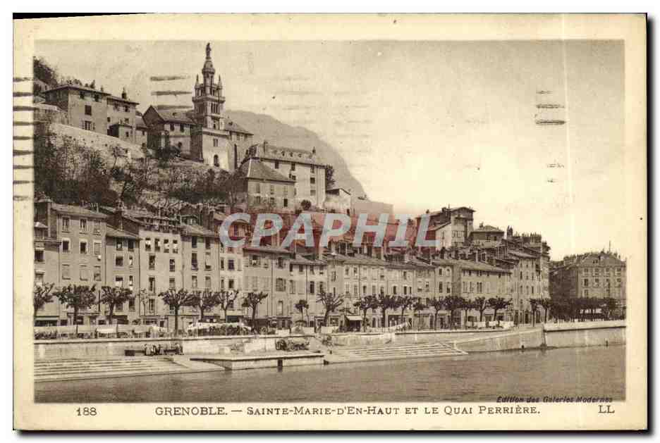 Grenoble — Sainte-Marie-d'En-Haut et le Quai Perrière — Édition des Galeries Moderées, n° 188