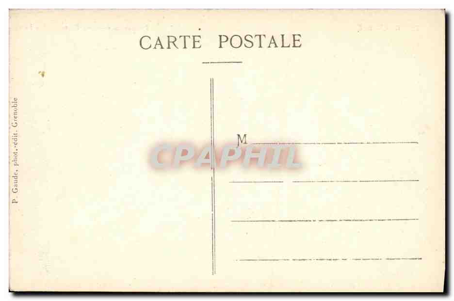 Grenoble — Pont de la Porte de France et les Forts — P. Gaude, phot.-édit. Grenoble, n° 280 — Rückseite