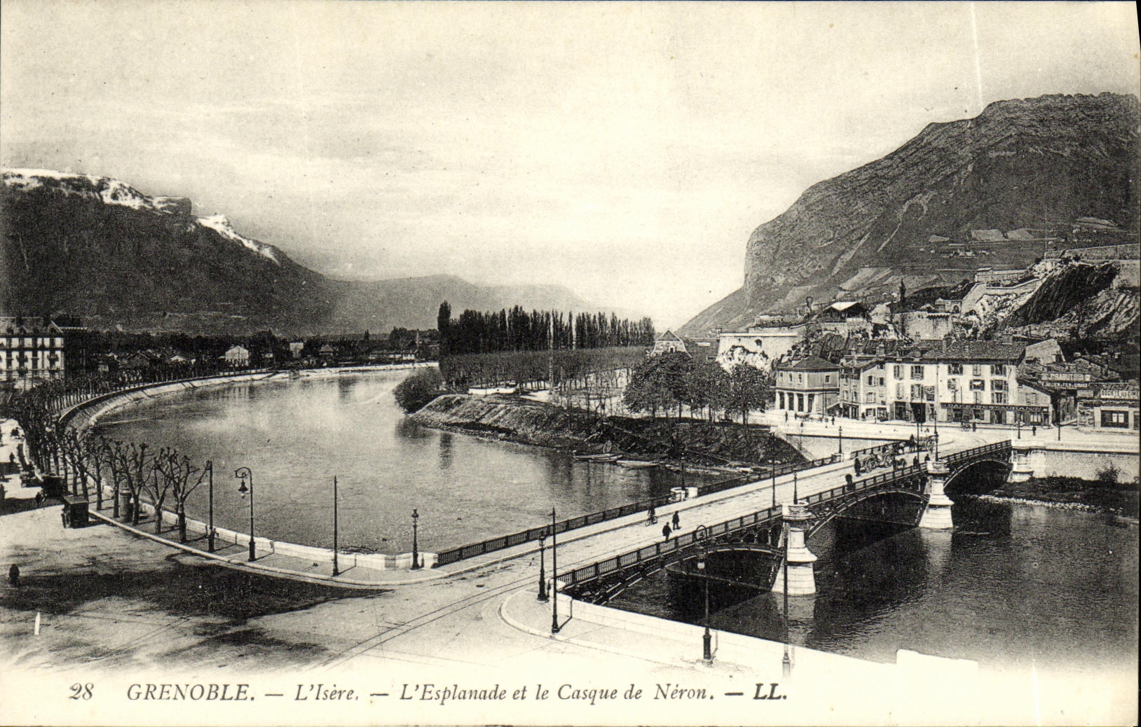 Grenoble — L'Isère, L'Esplanade et le Casque de Néron — LL, n°28