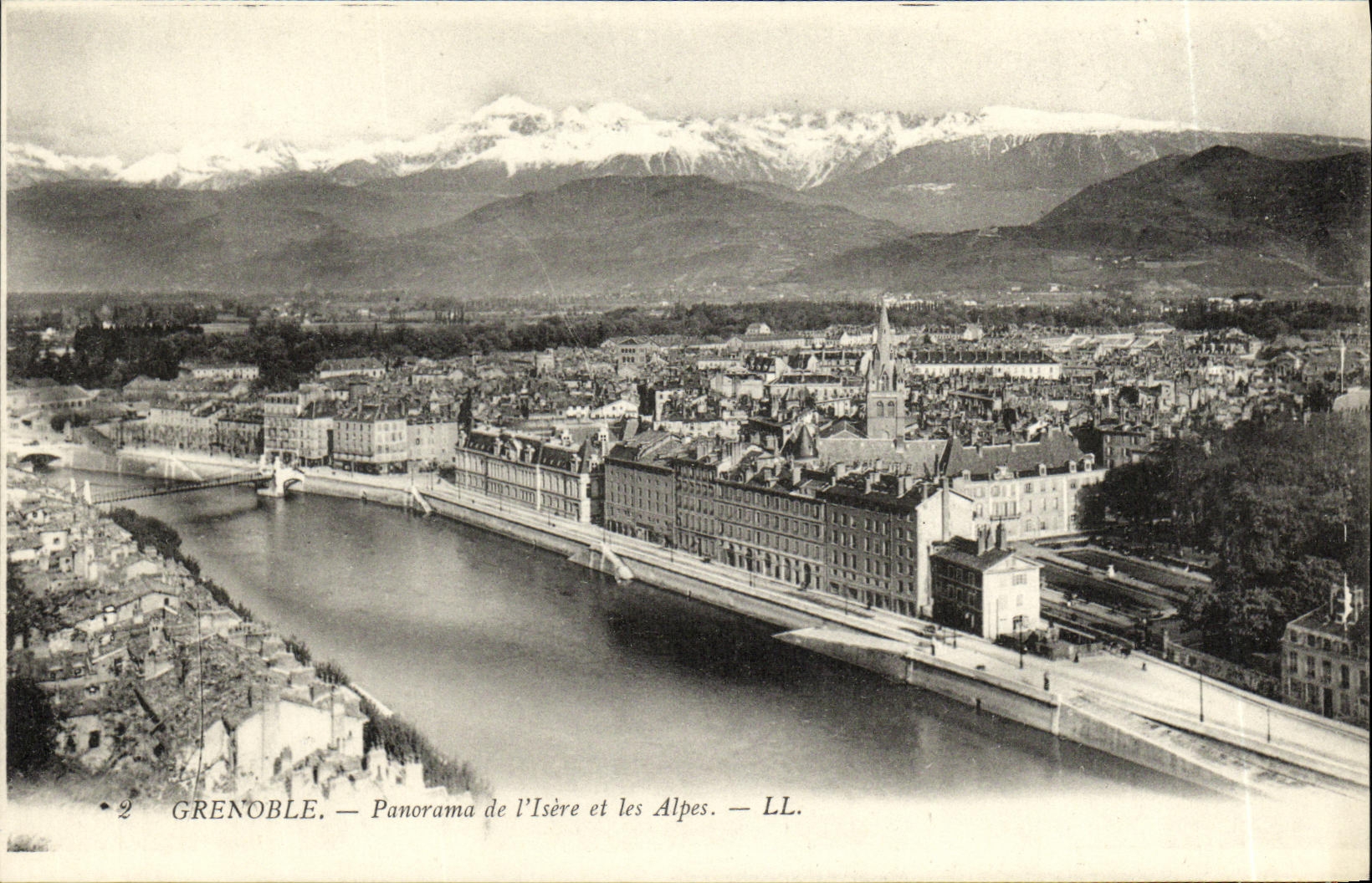 Grenoble — Panorama de l'Isère et les Alpes — LL.