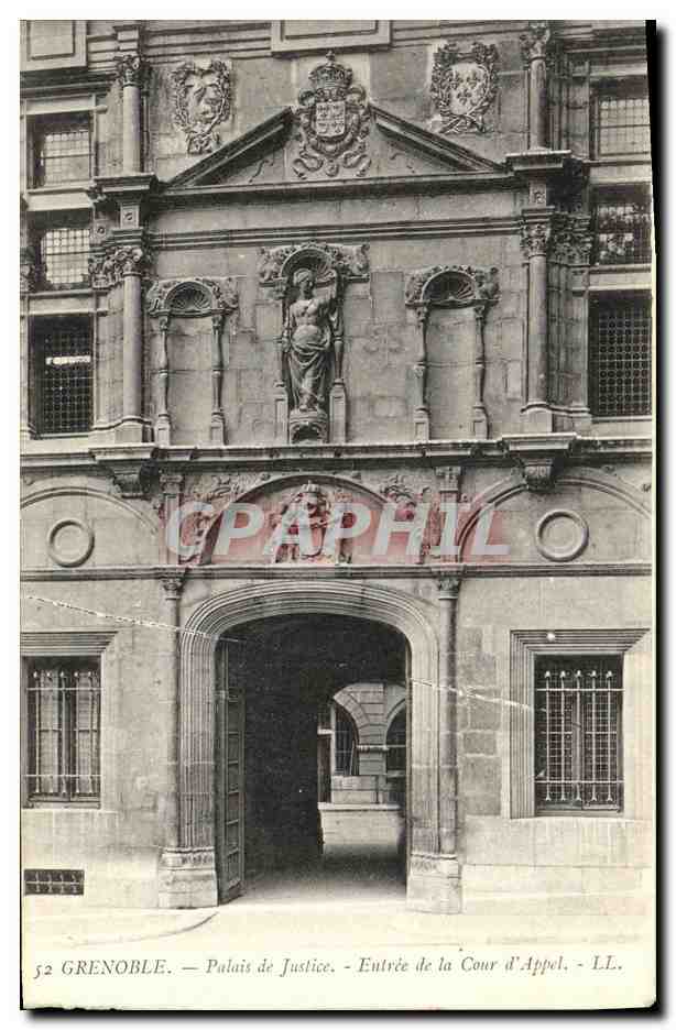 CPA Grenoble Palais de Justice Entree de la Cour d Appel
