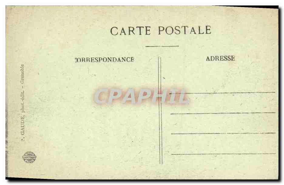 Grenoble — La Tronche et le St-Eynard — 430. GAUDE, phot.-édit. - Grenoble — Rückseite